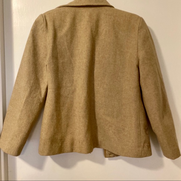 Bonanza Taupe 100% Wool Jacket 1960’s SZ Small/1 - Picture 2 of 4